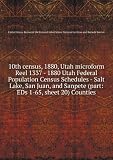 10th census, 1880, Utah microform. Reel 1337 - 1880 Utah Federal Population Census Schedules - Salt Lake, San Juan, and Sanpete (part: EDs 1-65, sheet 20) Counties