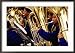 Band of Tuba Musicians, Macau, China Framed Photographic Poster Print by Richard I'Anson, 35x25