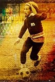 Bob Marley Poster 24X36 Soccer Rasta Reggae Poster Print, 24x36 Music Poster Print, 24x36