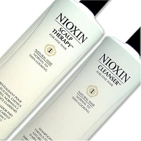 Nioxin Scalp Therapy & Cleanser System #1 Liter (33.8 oz) Combo Set