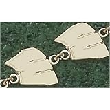 Wisconsin Badgers Solid 14K Gold Motion ''W'' Bracelet