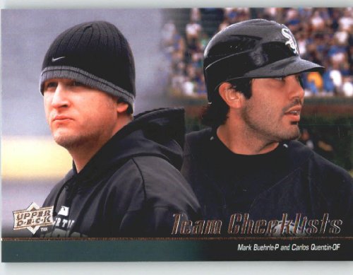 2010 Upper Deck #576 Mark Buehrle / Carlos Quentin CL - Chicago White Sox (Team Checklist) (Baseball Cards)