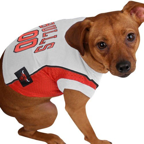 Chicago Bulls #00 White Pet Mesh Jersey (Small)