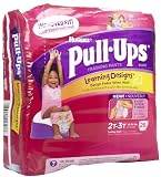 Huggies Pull-Ups Learning Designs Training Pants for Girls - Jumbo Pack case of 4 2T-3T Girl 18-34