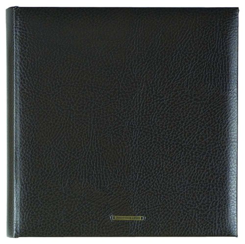 Tudor Photo Leather Photo Album, Dark Brown, Holds 200, 4 x 6 Photos
