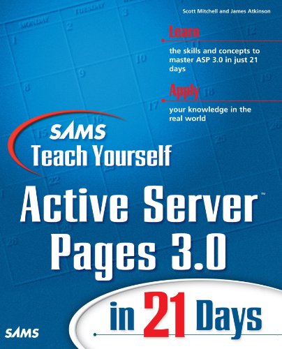 sams teach yourself active server pages 30 in 21 days