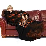 Baltimore Orioles MLB Adult Smoke" Comfy Throw Blanket with Sleeves "