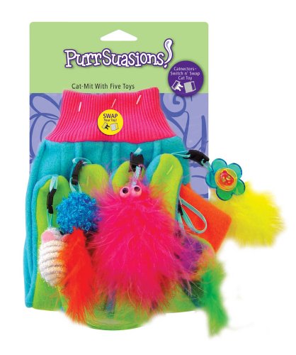 Sergeant's PurrSuasions Cat-Mit with 5 Toys for Cats