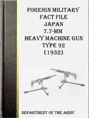 Foreign Military Fact File Japan 7.7-mm Heavy Machine Gun Type 92 (1932)