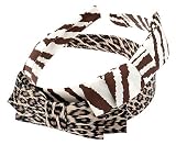 L. Erickson USA Coco Two Tier Headband - Animal Silk Print