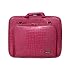 Fits 15" - 15.6" Laptop CaseCrown Double Memory Foam Padded Laptop Case with Front Pocket (Alligator Hot Pink)