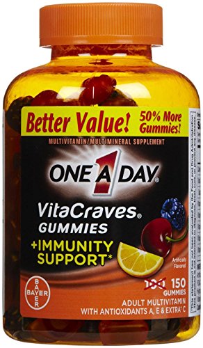 One A Day Vitacraves Immunity Gummies, 150 Count One A Day Vitacraves Immunity Gummies, 150 Count