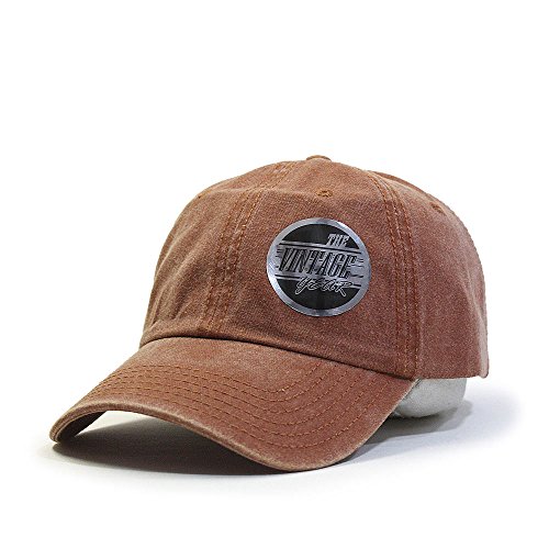 Plain Washed Cotton Twill Baseball Cap with Adjustable Velcro (Various Colors) (Orange)