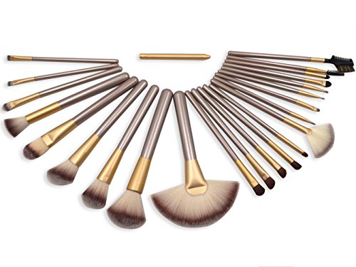 Enilecor 24 pcs professional makeup brushes set natural…
