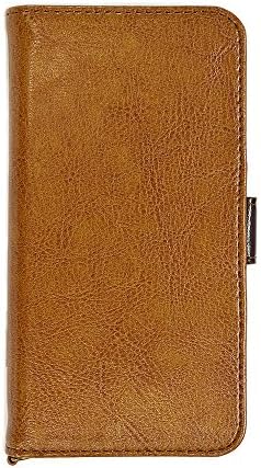 iPhone 6S Plus/iPhone 6 Plus (5.5inch) Split Leather Flip Case, Side Magnet Button &amp; Stand Function, Camel [Japan Import]