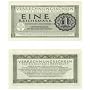 Germany 1944 1 Reichsmark, Pick M38. Wehrmacht issue.