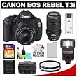 Canon EOS Rebel T3i 18.0 MP Digital SLR Camera Body & EF-S 18-55mm IS II Lens with 70-300mm IS USM Lens + 16GB Card + Battery + Case + (2) Filters + Flash + Cleaning Kit Canon EOS Rebel T3i 18.0 MP Digital SLR Camera Body & EF-S 18-55mm IS II Lens with 70-300mm IS USM Lens + 16GB Card + Battery + Case + (2) Filters + Flash + Cleaning Kit