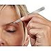 Slant Tip Tweezers - Professional Quality, Stainless Steel. Finest Available. The Perfect Slant Tip Tweezers For Eyebrow Shaping and Fine Facial Hair Removal. Guaranteed For Life. By Bodyline Basics.