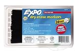 Sanford EXPO Low Odor Black Dry Erase Fine Markers 24 Pack (80394)