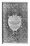 Historic Print (S): [title page of The Holy Bible (printed at London by Robert Barker, 1637) bordered by sym