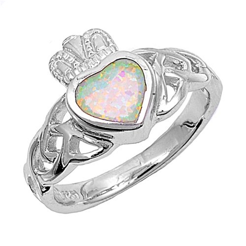 silver ring ascot. Sterling Silver Lab Opal Ring
