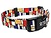 Dutch Dog Amsterdam Eco Friendly Mondrian Dog Collar, 15-20-Inch, Medium