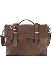 LEABAGS LIVERPOOL Vintage Genuine Leather Cross Body Messenger Bag