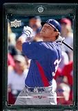 2008 Upper Deck # 671 Josh Hamilton - Rangers - MLB Baseball Trading Card in a Protective Screw Down Display Case