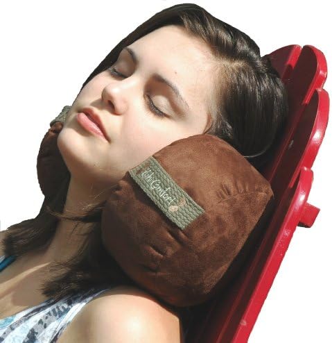 Kuhi Comfort Original Travel Pillow in Convenient Carry Case 2 Luxurious Cushions Cradle Your Head on the Sides