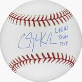 Clayton Kershaw Autographed MLB Baseball with LAD #1 DP Inscription