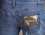 Roberto Cavalli Men's Designer Jeans - Gold Italian Diamondisque (Authentic Article EP1294) FREE SHIPPING!