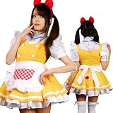 ドラミちゃん風☆チェックポケットねこメイド　大きいサイズ3L 大きい