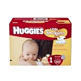 Huggies Little Snugglers Diapers Economy Plus, Size 1, 234 Count