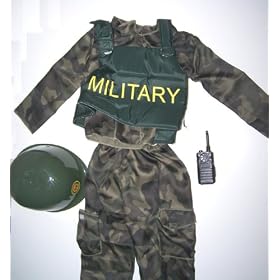 51bBgWzATVL. SL500 AA280  Military Army Dress Up Role Play with Helmet & Walkie Talkie