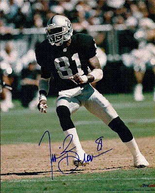 Autographed/Hand Signed Tim Brown Oakland Raiders 8x10 Photo