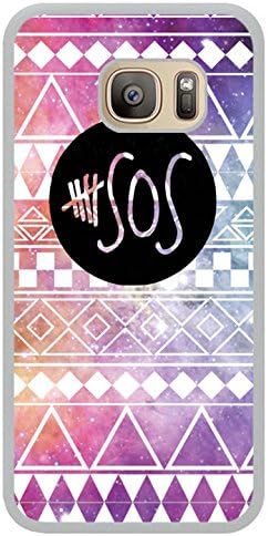 Genuine Samung Galaxy S7 5Sos Logo White Phone Case