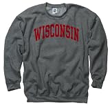 Wisconsin Badgers Dark Heather Arch Crewneck Sweatshirt