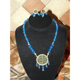 Jewelry on Sale-ethnic Thewa Necklace Set 3pc Set From India(Brand New) Free Shipping