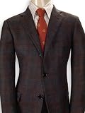 Boy's Blue Windowpane Plaid Sportcoat