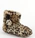 Kirra Leapord Print Bootie Slippers (Large)
