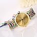 Suppion New Women Knitted Braided Weaved Rope Band Bracelet Quartz Dial Wrist Watch