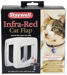 PetSafe Staywell Infrared 4-Way Locking Cat Flap, White