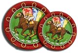 HORSE RACING PARTY PLATES  A DAY AT THE RACES