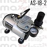 Airbrush Kompressor AS-18-2 Neues Modell Kolbenkompressor Ölfrei Airbrush Kompressor AS-18-2 Neues Modell Kolbenkompressor Ölfrei
