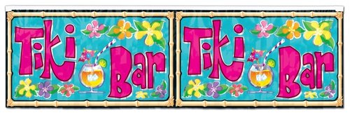 Metallic Tiki Bar Banner 120 cm