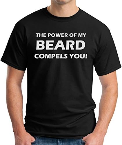 JudyChu Men's Funny Shirts For Men I Have A Beard Exorcist T Shirts For Men Black Large