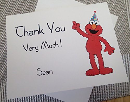 Personalized Elmo Thank You Note - Set of 25 with Matching Envelope