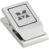 Michigan Wolverines Brushed Metal Message Clip