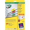 Avery Zweckform, L6036-20, 20 Blatt, Farbige Mini-Etiketten zur Sortierung von Unterlagen nach Farben, 25, 4 x 10 mm