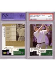 2001 Upper Deck Golf # 86 - Young Guns Matt Kuchar ROOKIE CARD - PSA 9 MINT